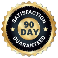 100% satisfaction guarantee — 90 day money back